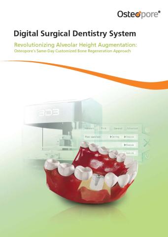 Digital Surgical Dentistry (DSD) System brochure cover